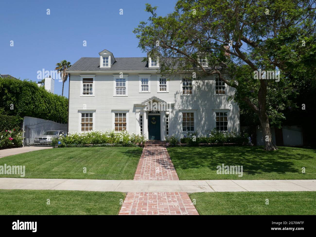 Los Angeles, Californie, États-Unis 9 juillet 2021 UNE vue générale de l'atmosphère de la beauté américaine tournage lieu maison/maison au 330 S. Windsor Blvd le 9 juillet 2021 à Los Angeles, Californie, États-Unis. Photo par Barry King/Alay stock photo Banque D'Images