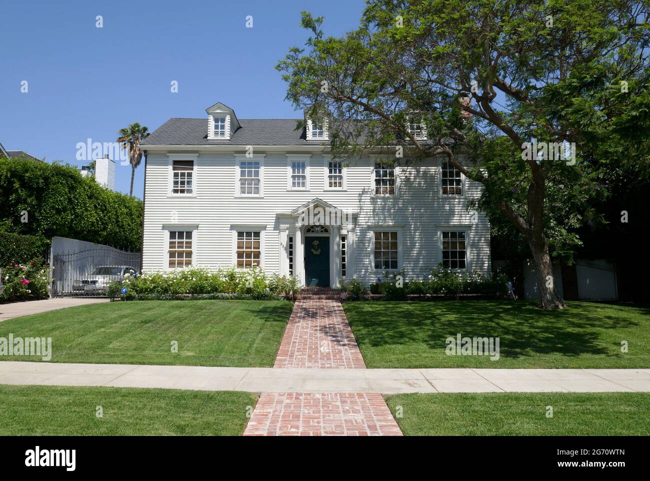 Los Angeles, Californie, États-Unis 9 juillet 2021 UNE vue générale de l'atmosphère de la beauté américaine tournage lieu maison/maison au 330 S. Windsor Blvd le 9 juillet 2021 à Los Angeles, Californie, États-Unis. Photo par Barry King/Alay stock photo Banque D'Images