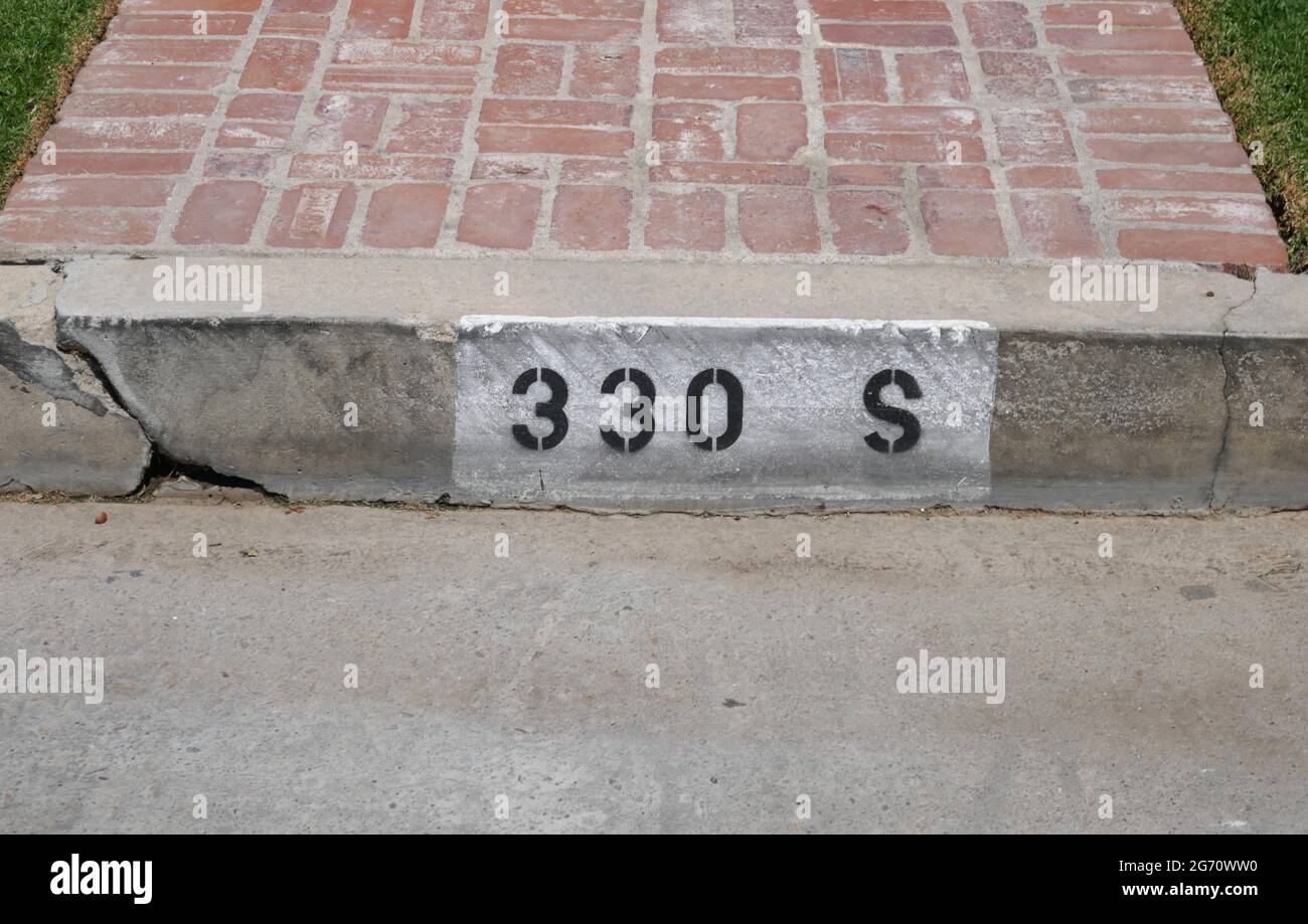 Los Angeles, Californie, États-Unis 9 juillet 2021 UNE vue générale de l'atmosphère de la beauté américaine tournage lieu maison/maison au 330 S. Windsor Blvd le 9 juillet 2021 à Los Angeles, Californie, États-Unis. Photo par Barry King/Alay stock photo Banque D'Images