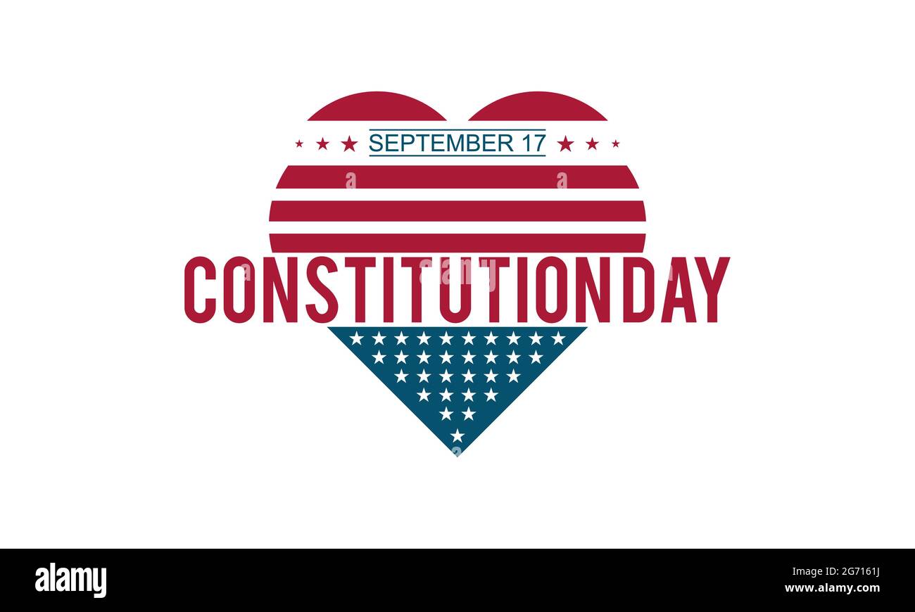 Journée de la Constitution observation fédérale le septembre de chaque année. Bannière, affiche, carte, arrière-plan. Illustration de Vecteur