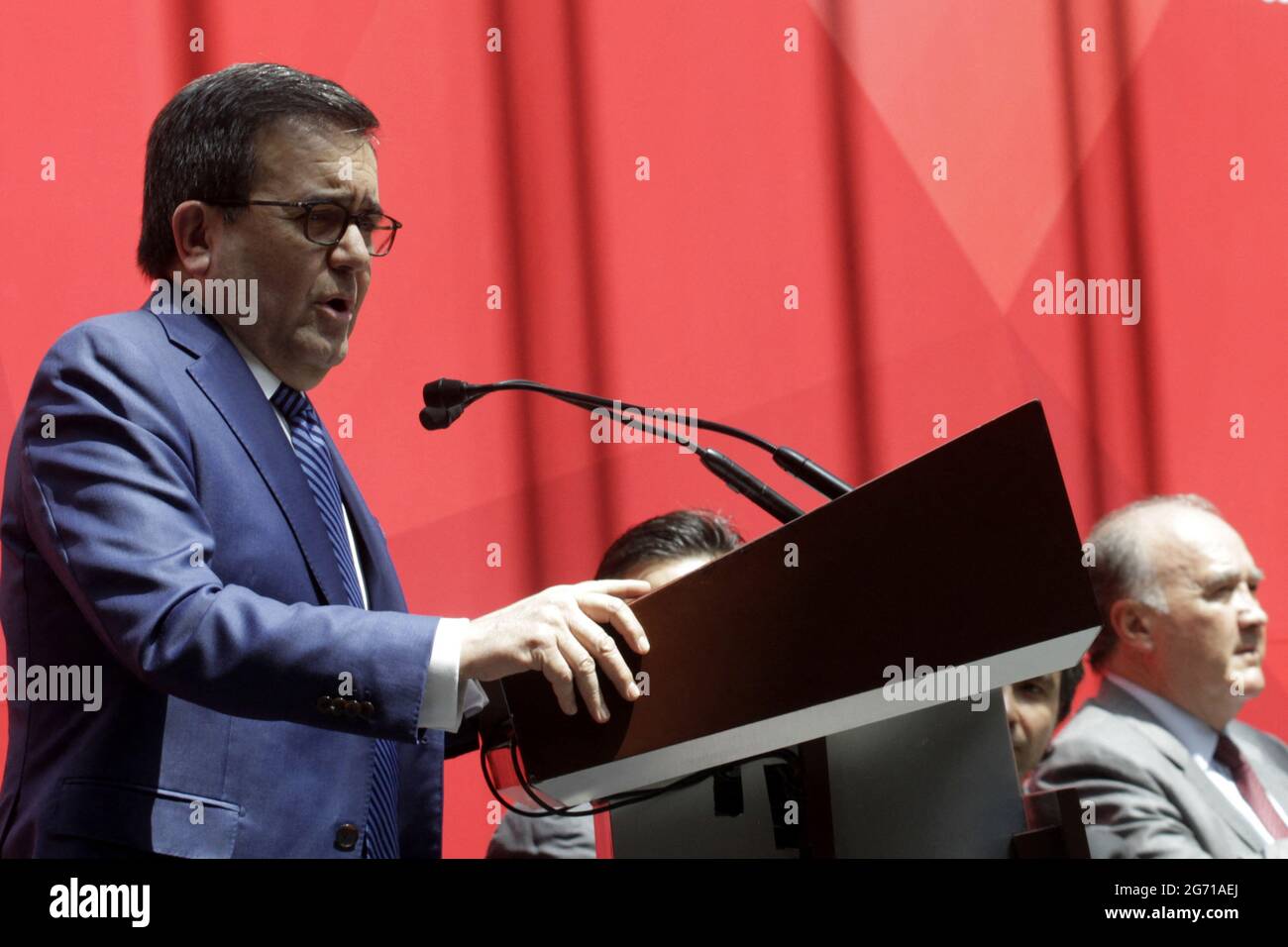 MEXICO, MEXIQUE - JUILLET 9 : (fichier photo) le Bureau du Procureur spécialisé pour la lutte contre la corruption (FEMCC) du Bureau du Procureur général du Mexique (FGR) a inculpé Ildefongo Guajardo , Ancien ministère de l'économie du Mexique pour sa responsabilité probable dans le crime d'enrichissement illicite pendant les années 2014 à 2018, lorsqu'il a été secrétaire à l'économie du Mexique pendant la période de l'ancien président du Mexique, Enrique Peña Nieto. Le 9 juillet 2021 à Mexico, Mexique. Photo de LuisBarron/Eyepix/ABACAPRESS.COM Banque D'Images