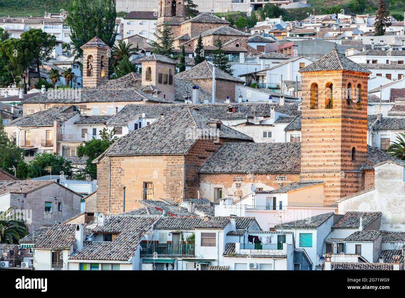 L'église de san francisco dans la ville de Cazorla Banque D'Images