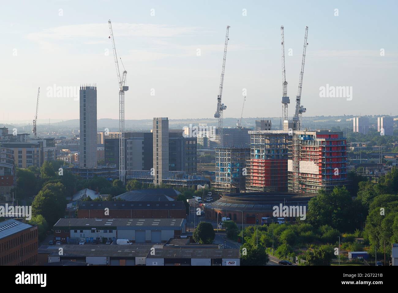 Monk Bridge appartements actuellement en construction à Leeds, West Yorkshire, Royaume-Uni Banque D'Images