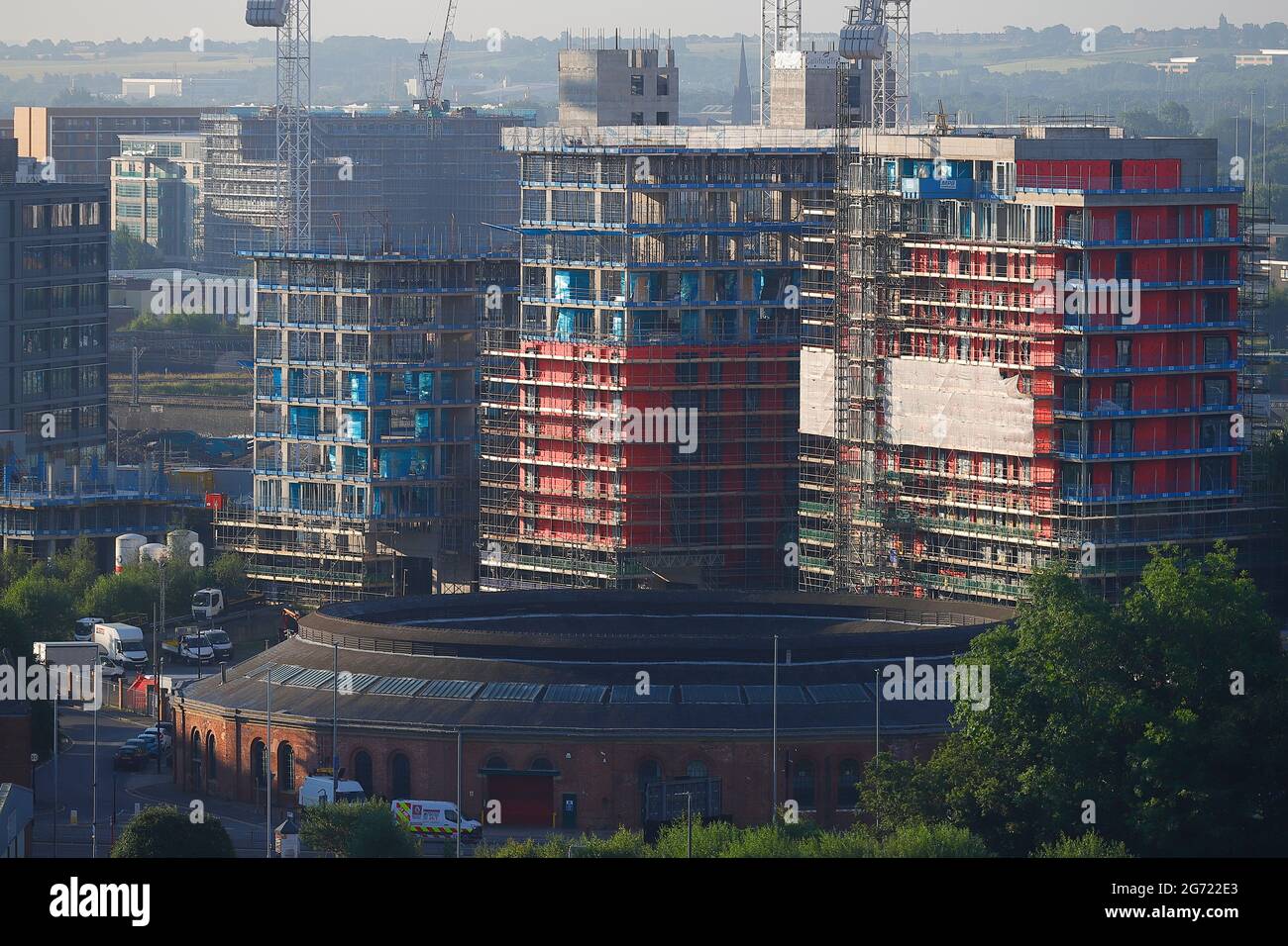 Monk Bridge appartements actuellement en construction à Leeds, West Yorkshire, Royaume-Uni Banque D'Images