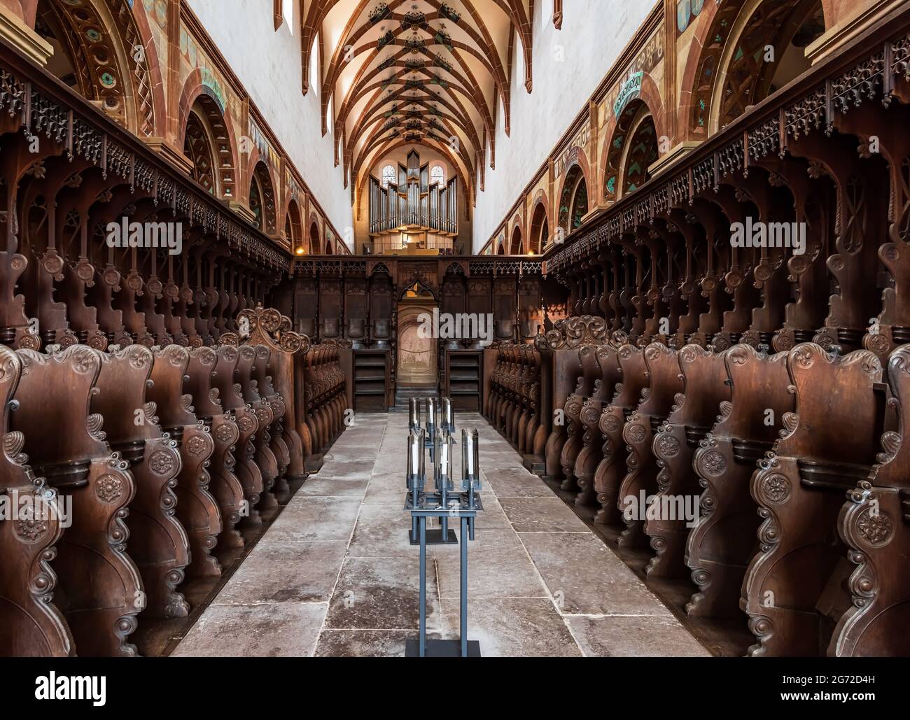 Monastère. Monastère médiéval. Choeur dans le monastère. Un lieu dédié pour le chœur dans le monastère. L'endroit dans le monastère où la chorale wa Banque D'Images