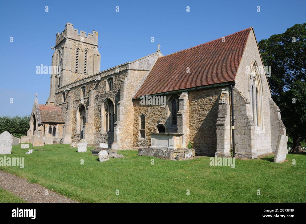 Église Sainte-Croix, Bury, Cambridgeshire Banque D'Images