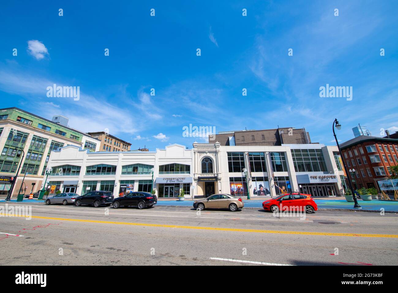 Hanover Theatre at Franklin Square, 2 Southbridge Street, main Street, dans le centre-ville de Worcester, Massachusetts, États-Unis. Banque D'Images