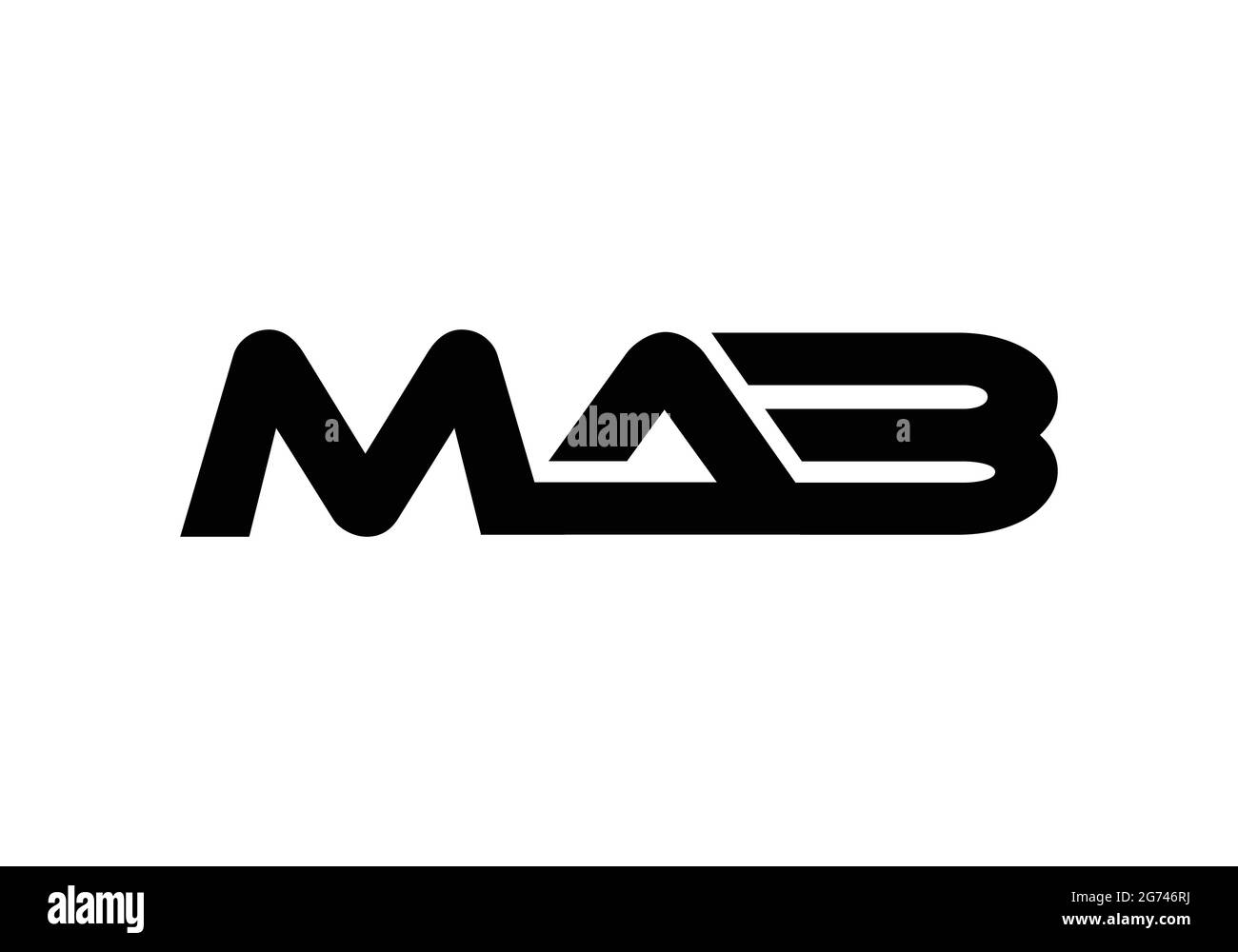 Lettre initiale du monogramme MAB logo Design modèle vectoriel M A B lettre logo Design Illustration de Vecteur