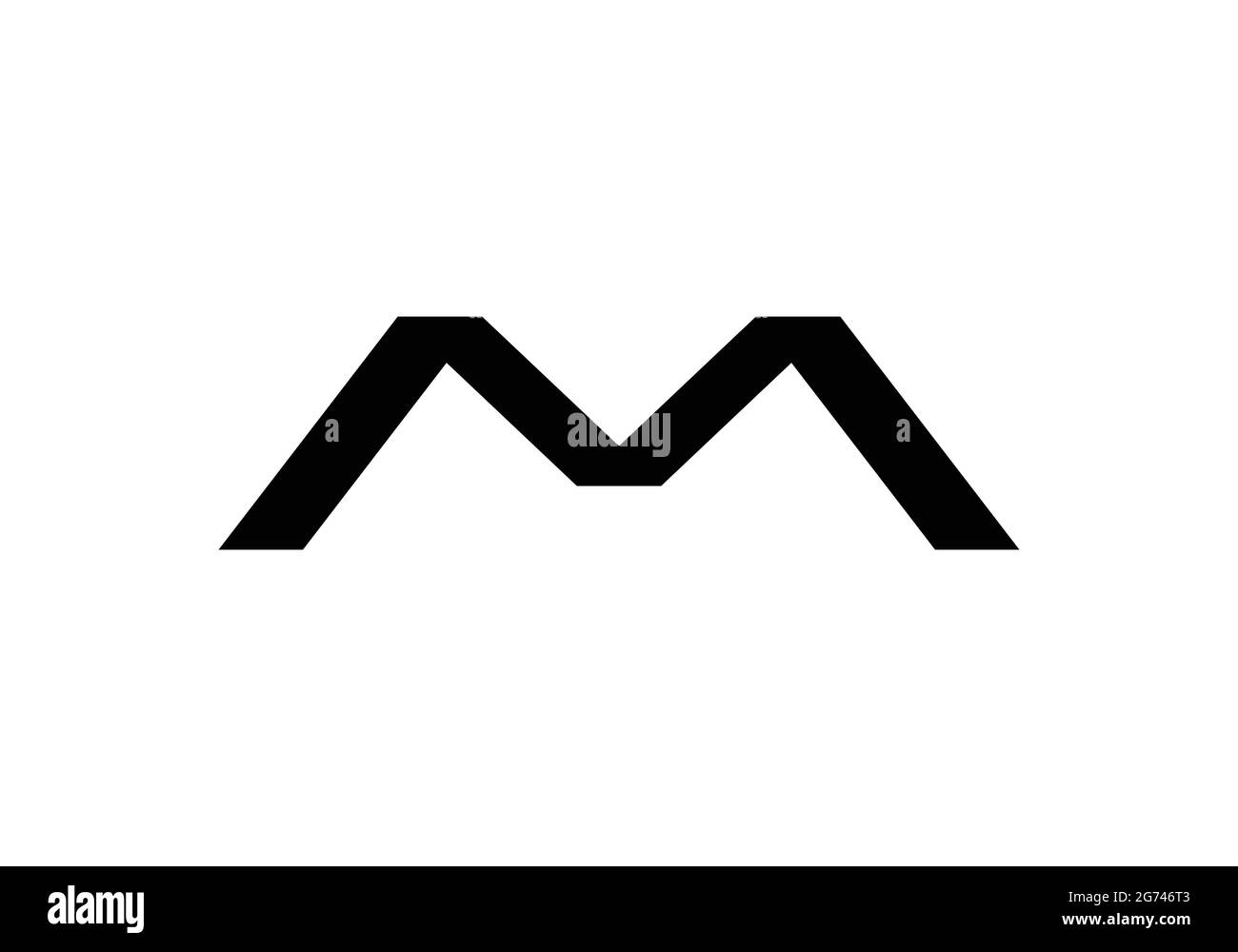 Premier monogramme lettre M logo Design modèle vectoriel M lettre logo Design M lettre Clever Icon Pack Illustration de Vecteur