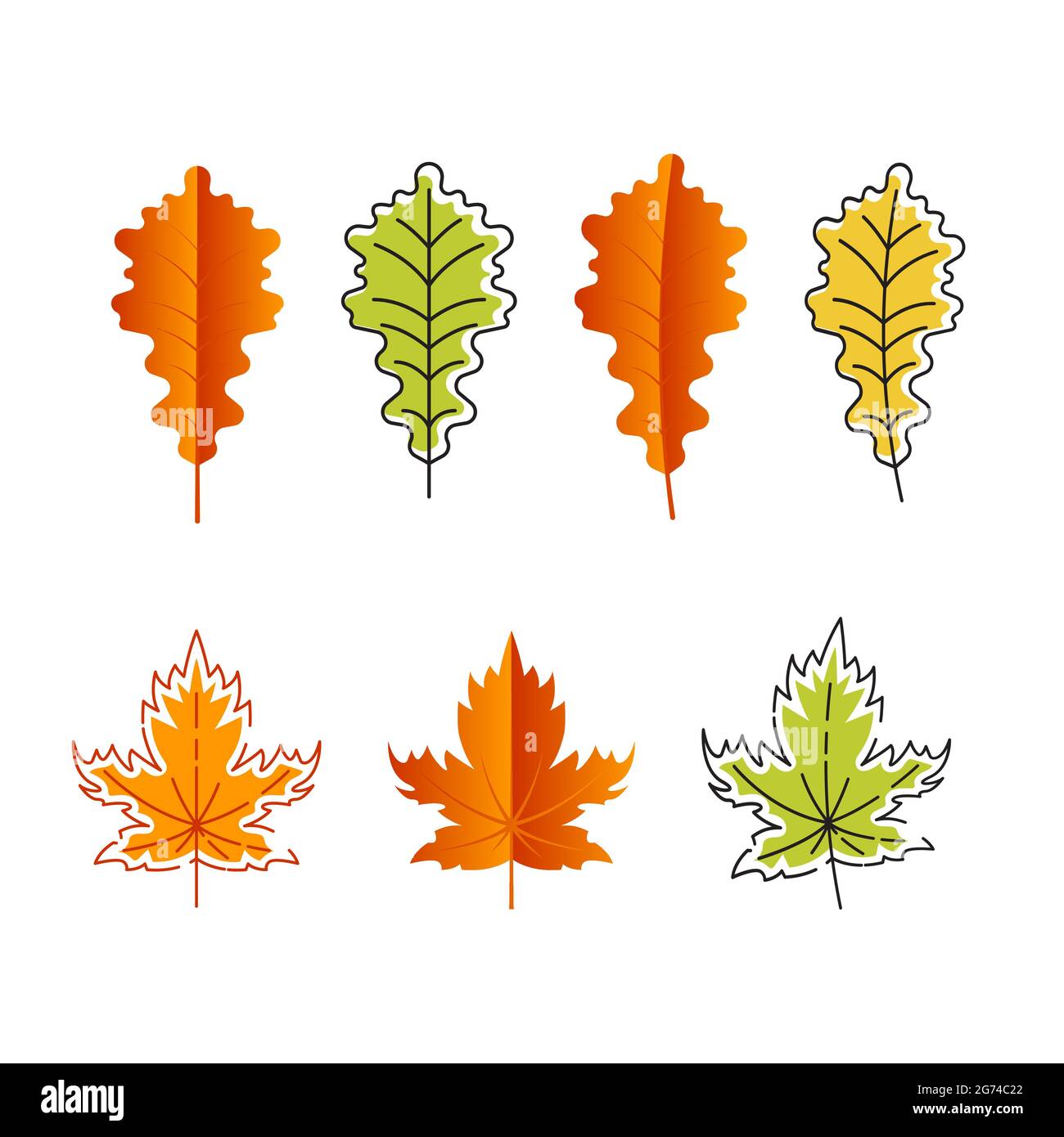 Modèle d'illustration de la conception de l'élément d'automne Vector Icon Illustration de Vecteur
