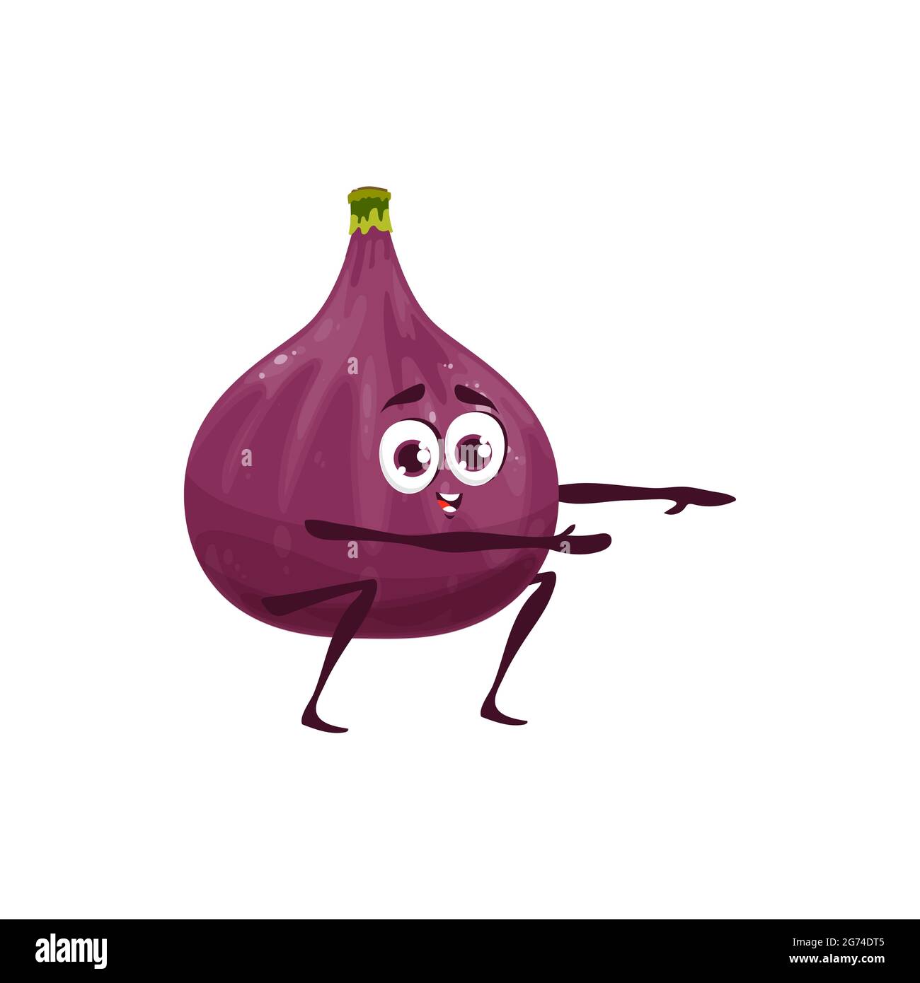 Fruit de la Fig, nourriture saine et activité physique, personnage de dessin animé vectoriel. Fruit topique dans l'entraînement sportif de vitamines et une alimentation saine ou de l'énergie Illustration de Vecteur