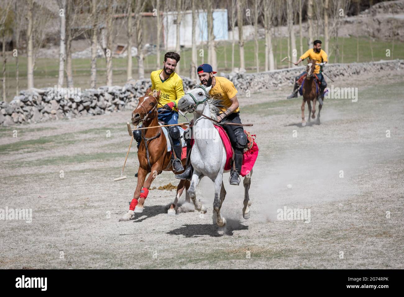 Gojal, Hunza, Pakistan - Mai 2021: Polo Match Banque D'Images