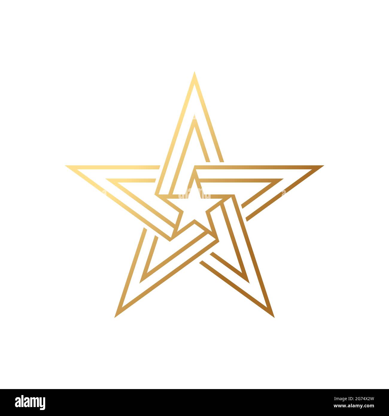 Modèle abstrait Star logo Icon Design Vector. Concept de logo Star simple et élégant. Modèle de dessin vectoriel d'icône de logo Star pour les entreprises, la marque Illustration de Vecteur