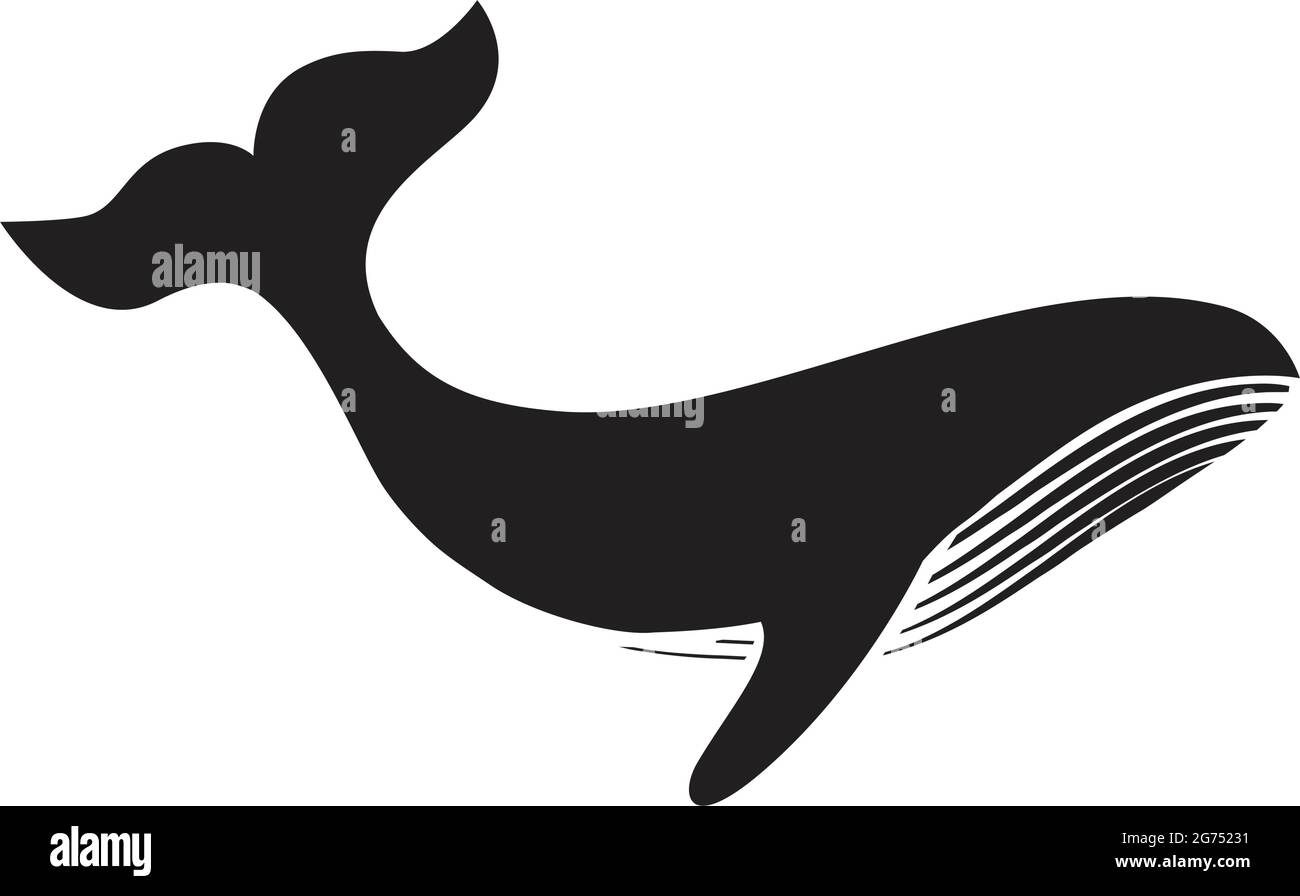 baleine à bosse abstraite Illustration de Vecteur