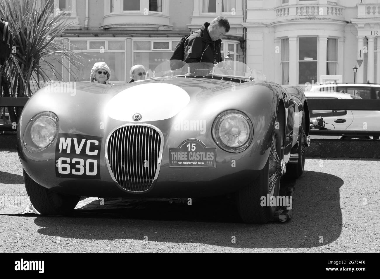 Les trois châteaux gallois classique rallye promenade Llandudno. Le rallye a lieu sur quatre jours et couvre environ 500 miles dans le nord du pays de Galles Banque D'Images