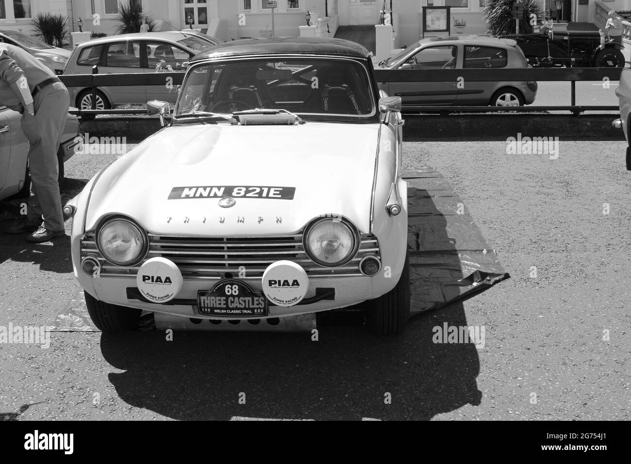 Les trois châteaux gallois classique rallye promenade Llandudno. Le rallye a lieu sur quatre jours et couvre environ 500 miles dans le nord du pays de Galles Banque D'Images