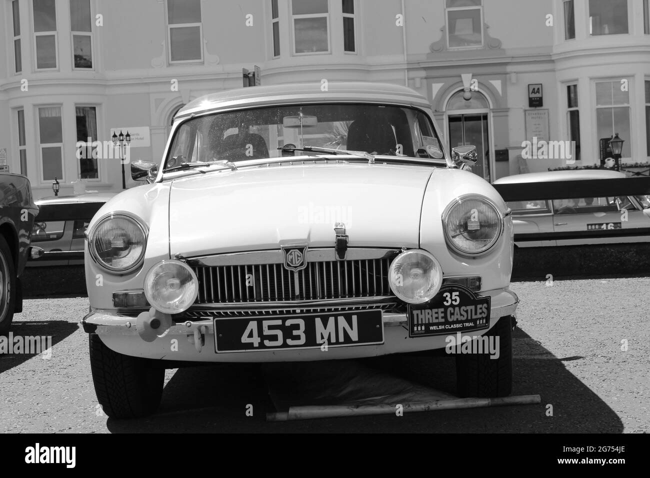 Les trois châteaux gallois classique rallye promenade Llandudno. Le rallye a lieu sur quatre jours et couvre environ 500 miles dans le nord du pays de Galles Banque D'Images