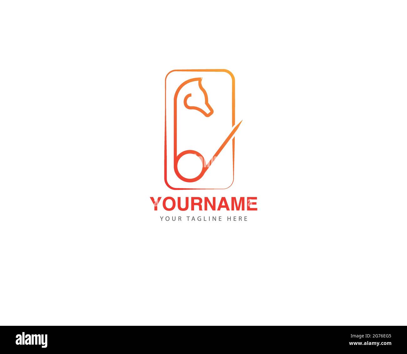 illustration vectorielle d'un graphique de cheval avec une queue d'éclair isolée sur fond blanc, parfaite pour les fermes de chevaux, les courses de chevaux et tout au sujet Illustration de Vecteur