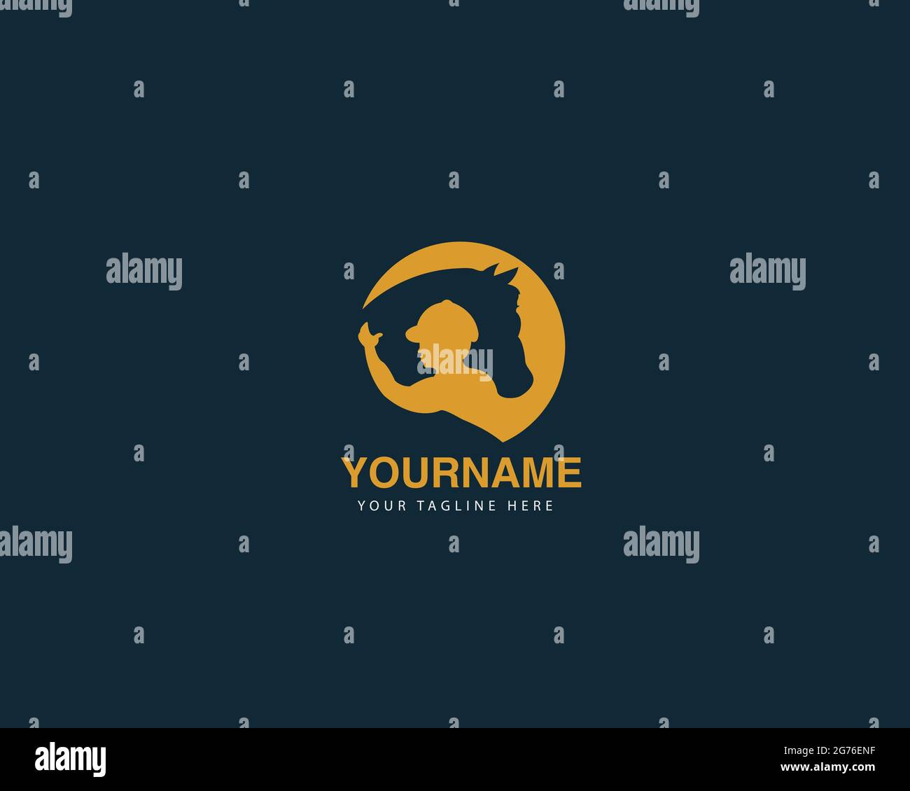 illustration vectorielle d'un graphique de cheval avec une queue d'éclair isolée sur fond blanc, parfaite pour les fermes de chevaux, les courses de chevaux et tout au sujet Illustration de Vecteur