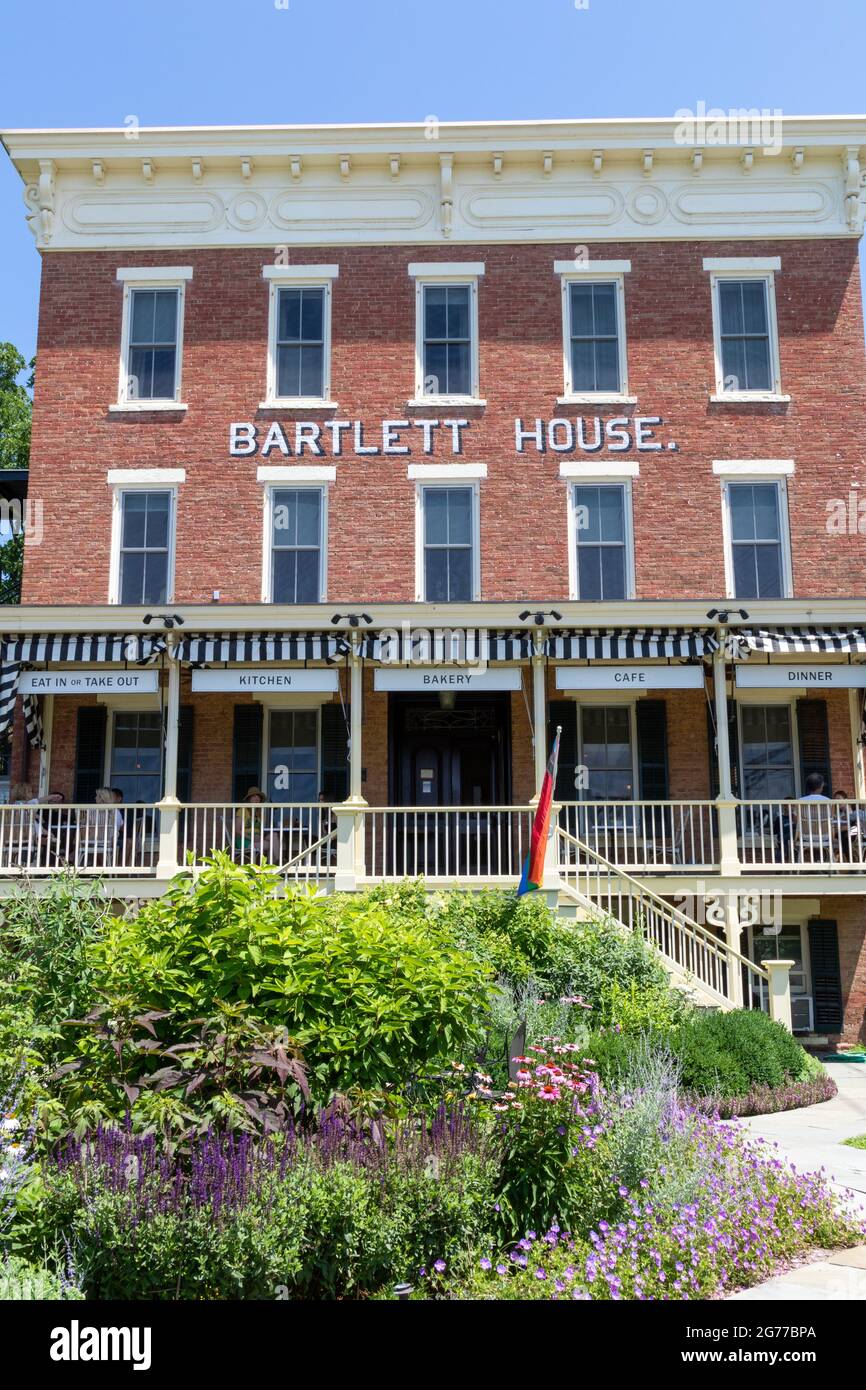 Bartlett House, un hôtel ferroviaire historique, restauré en 2016 pour abriter une cuisine, une boulangerie et un café. Il a été construit vers 1870, et est un trois-étages, cinq Banque D'Images