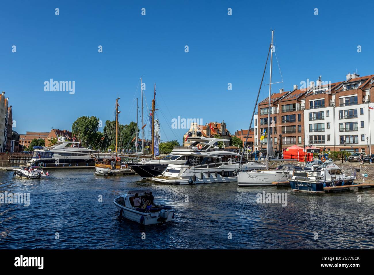 GDANSK, POLOGNE - 13 juin 2021 : Gdansk, Pologne - 13 2021 juin « The New look of Marina Gdansk » Banque D'Images