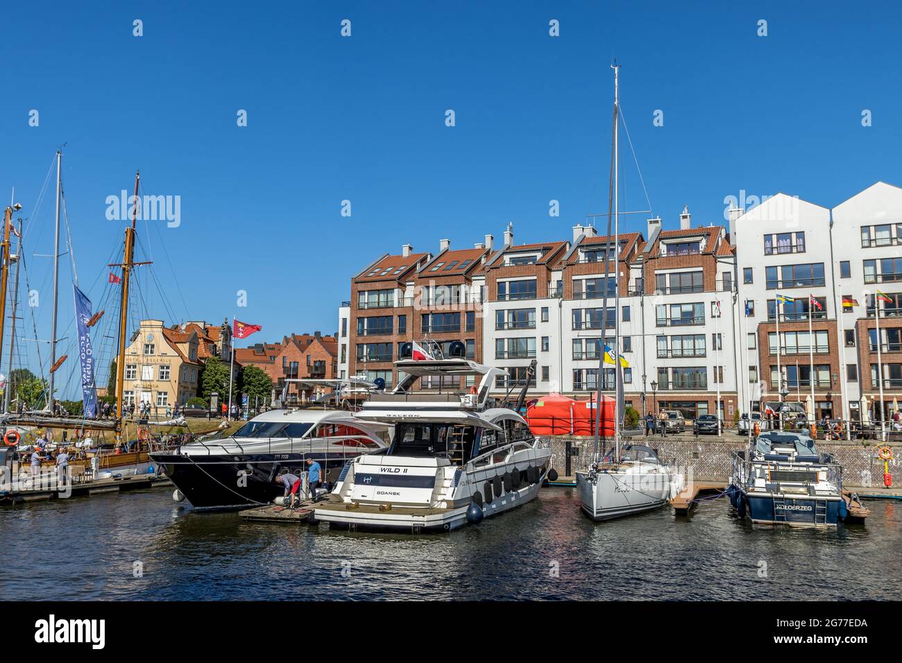 GDANSK, POLOGNE - 13 juin 2021 : Gdansk, Pologne - 13 2021 juin « The New look of Marina Gdansk » Banque D'Images