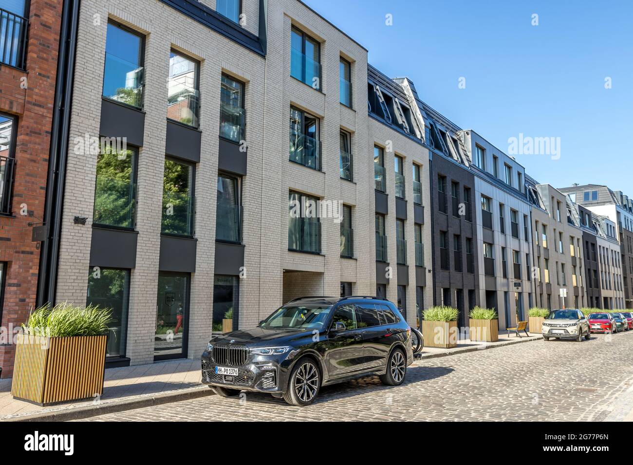 GDANSK, POLOGNE - 14 juin 2021 : Gdansk, Pologne - 13 2021 juin « les nouveaux appartements à Gdansk » Banque D'Images