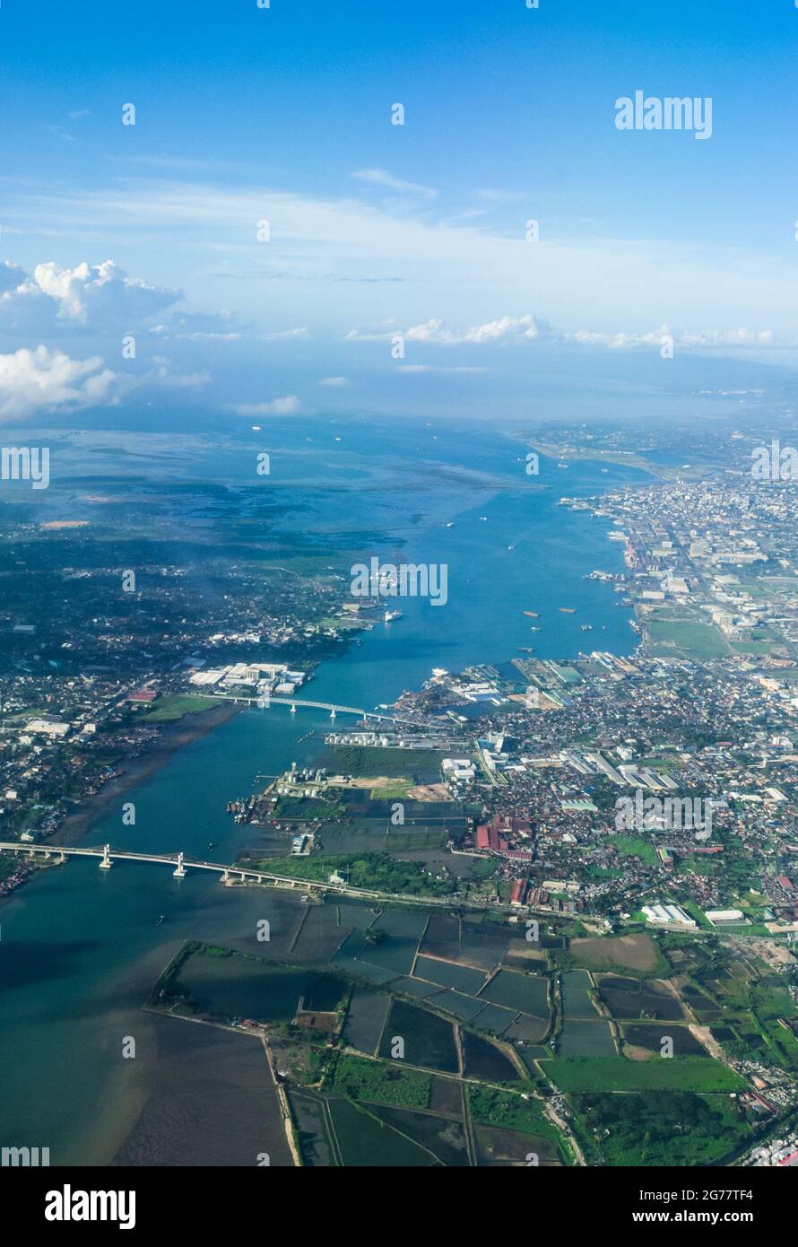Vue aérienne de la ville Banque D'Images