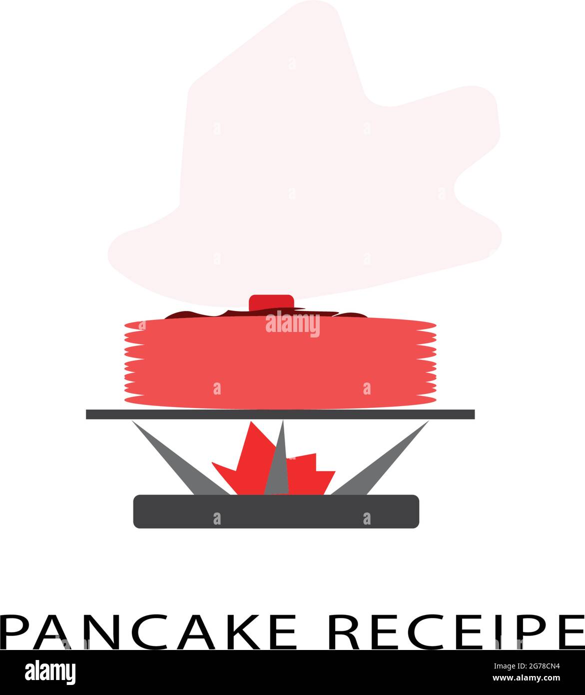 vecteur du logo pancake Illustration de Vecteur