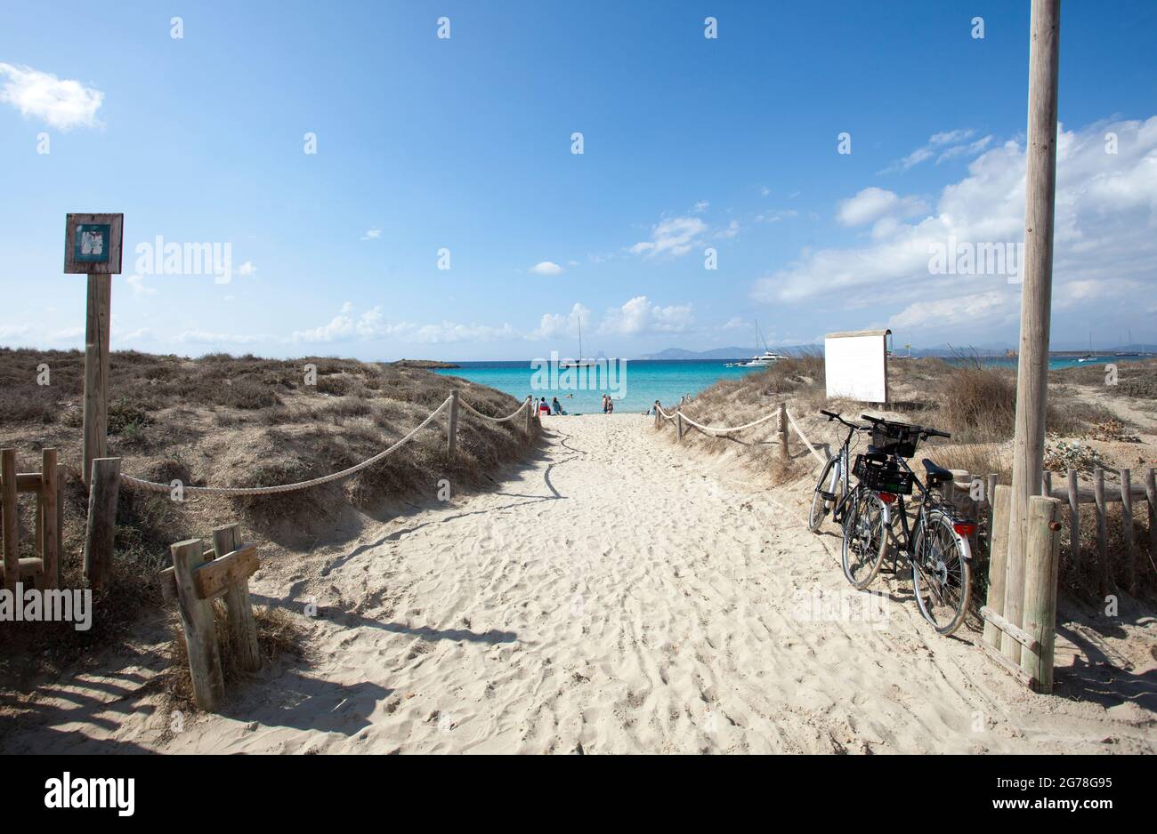 Platja de ses Illetes, Formentera Banque D'Images