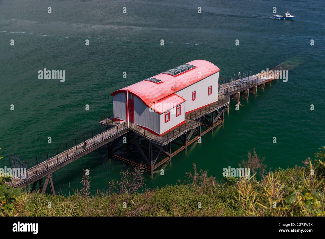 L'ancienne maison « Tenby Lifeboat » est présentée sur les grands designs de TV.Tenby, pays de Galles, Royaume-Uni Banque D'Images