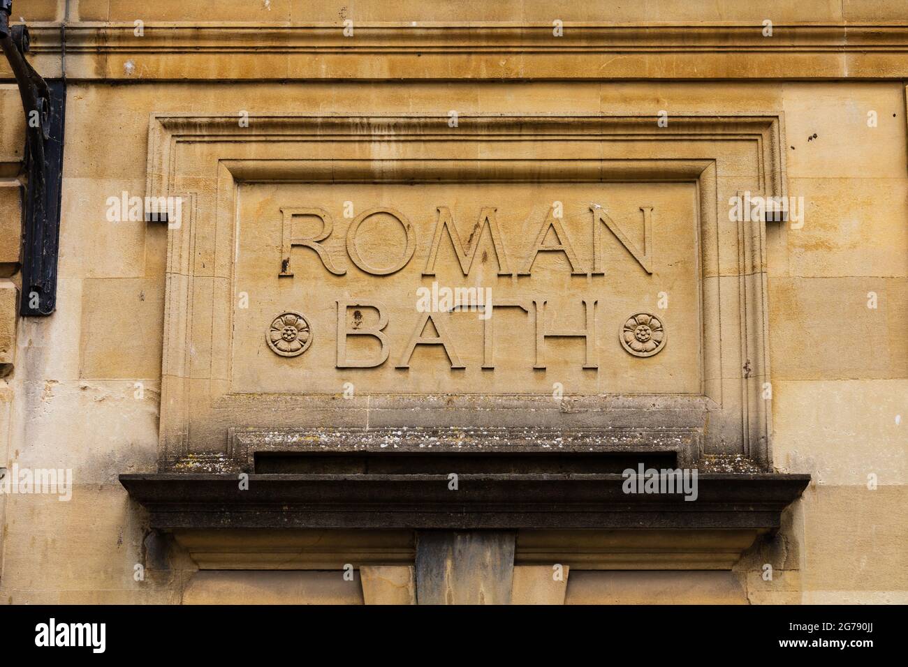 Thermes romains à la ville romaine de Bath, Somerset, Angleterre Banque D'Images