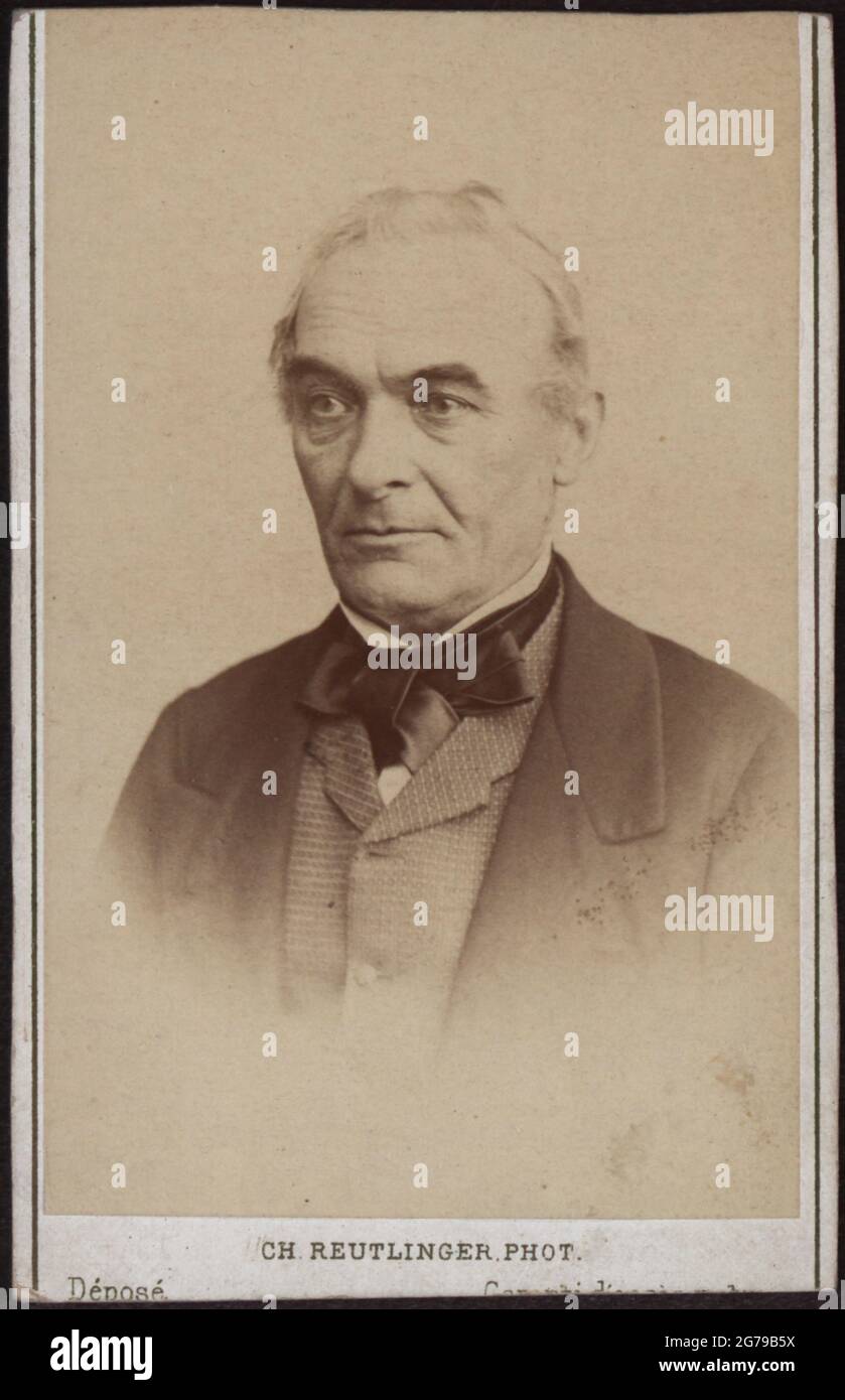 Portrait de l'écrivain Prosper Mérimée (1803-1870). Musée : COLLECTION PRIVÉE. Auteur: Paris photo studio Reutlinger. Banque D'Images