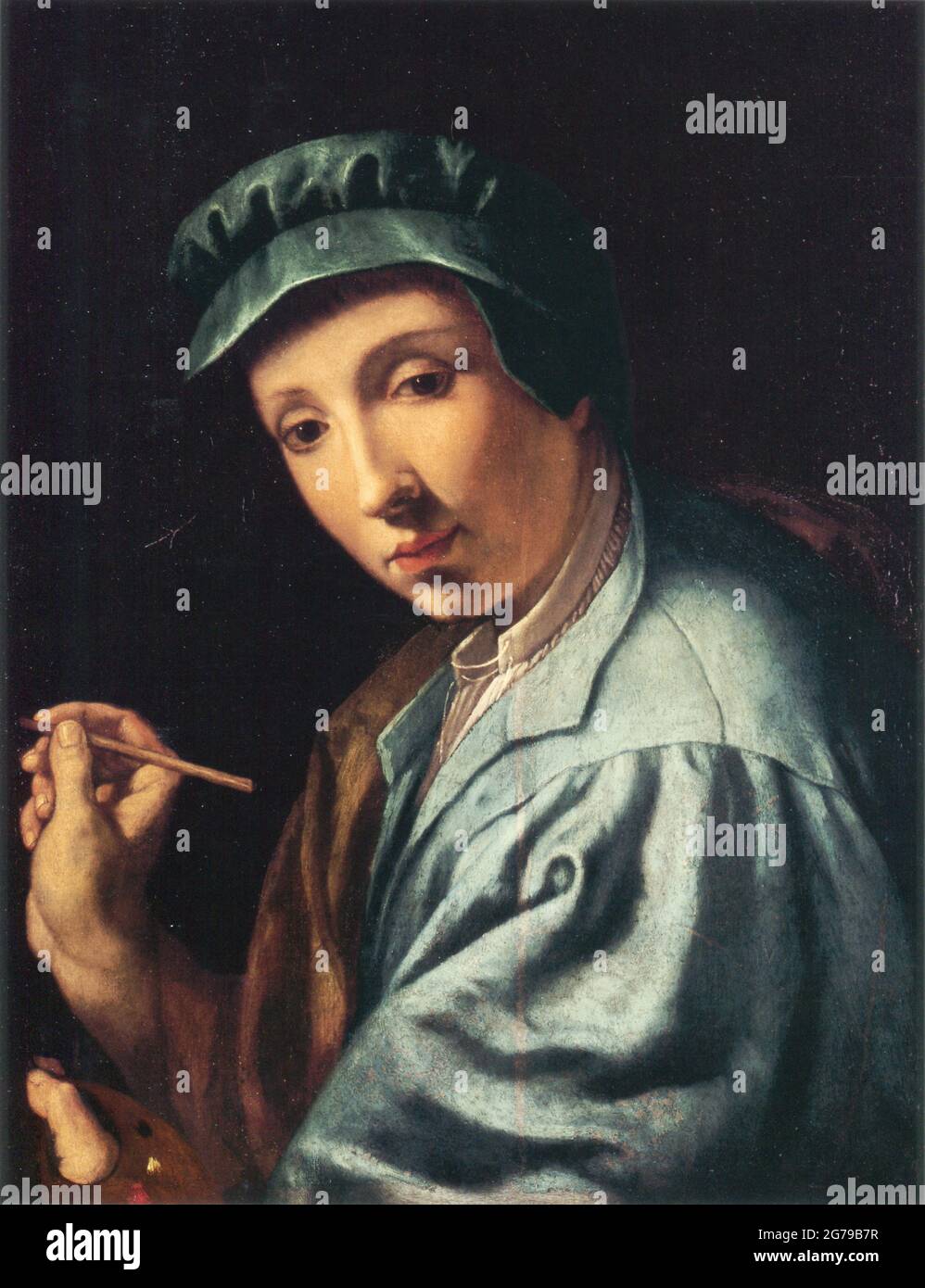 Autoportrait. Musée : Galleria degli Uffizi, Florence. Auteur: ALESSANDRO ALLORI. Banque D'Images