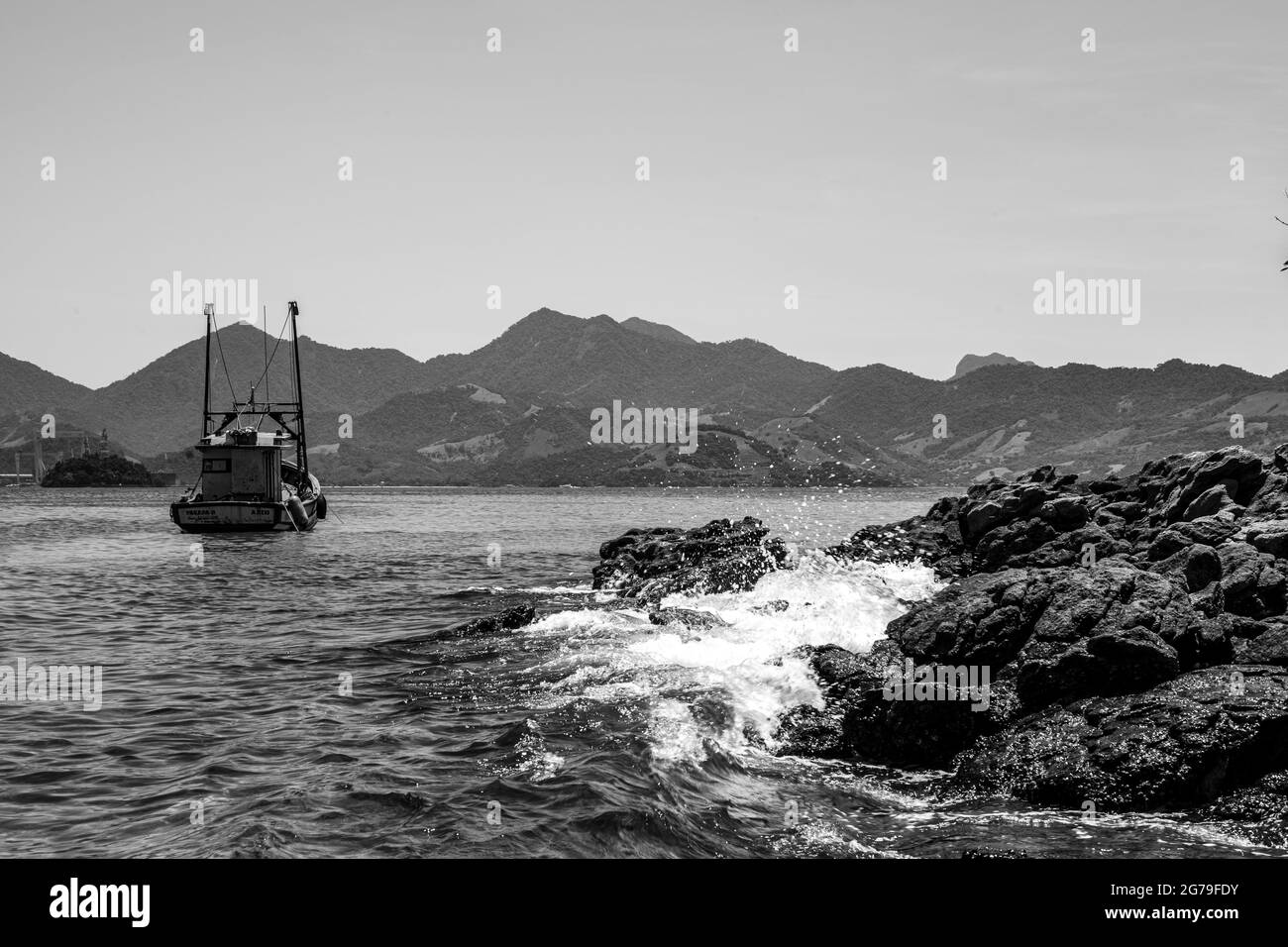 La vie sur la plage de Big Island, Ilha grande , Rio de Janeiro - Brésil Banque D'Images