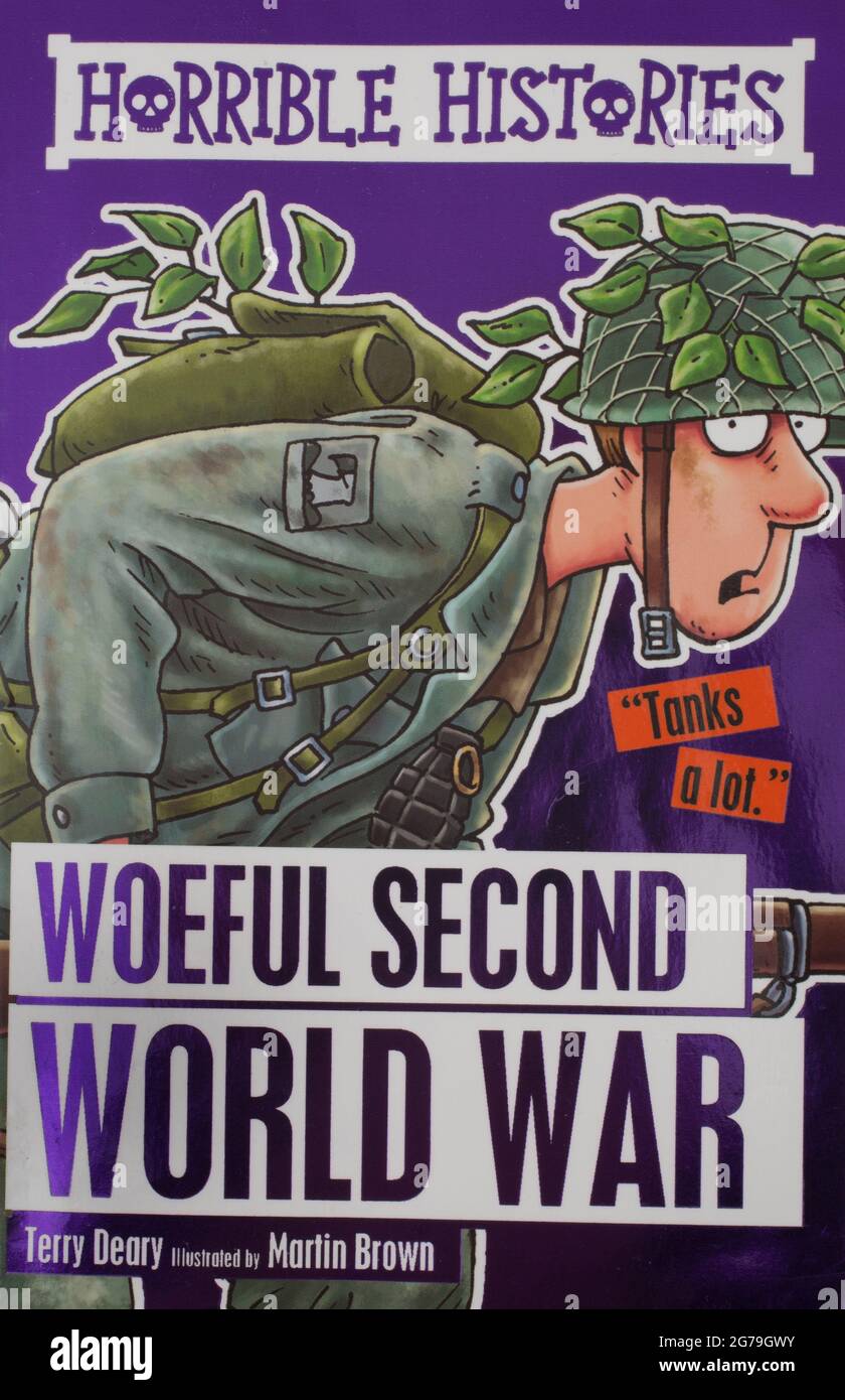 Le livre, horribles histoires, Wooful second World War de Terry Deary Banque D'Images