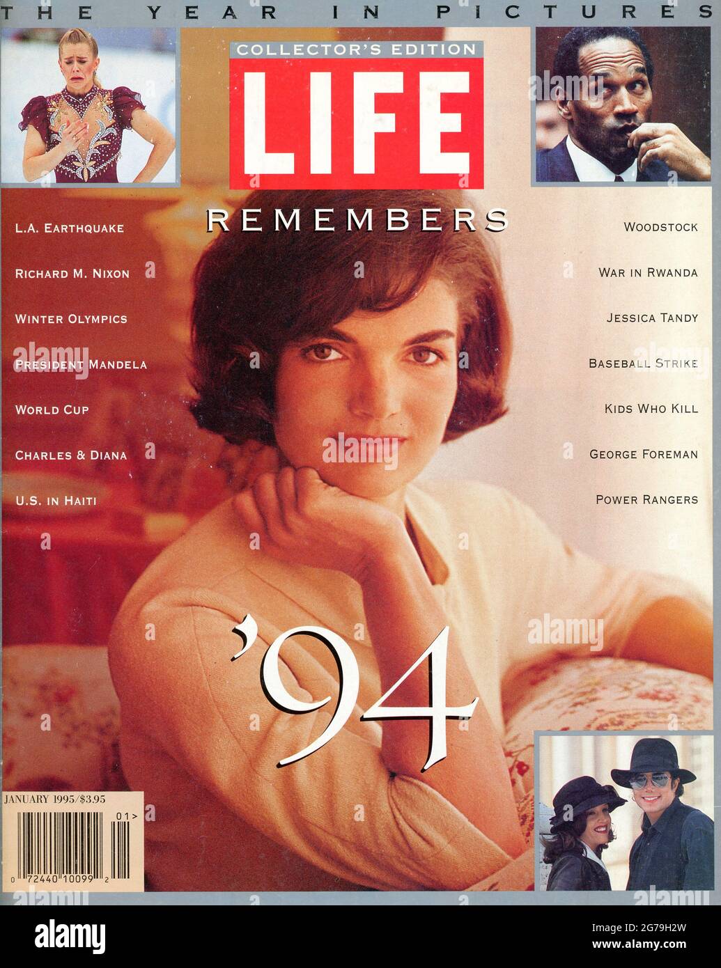 Couverture de Life Magazine, janvier 1995, l'année en photos de 1994, Etats-Unis Banque D'Images