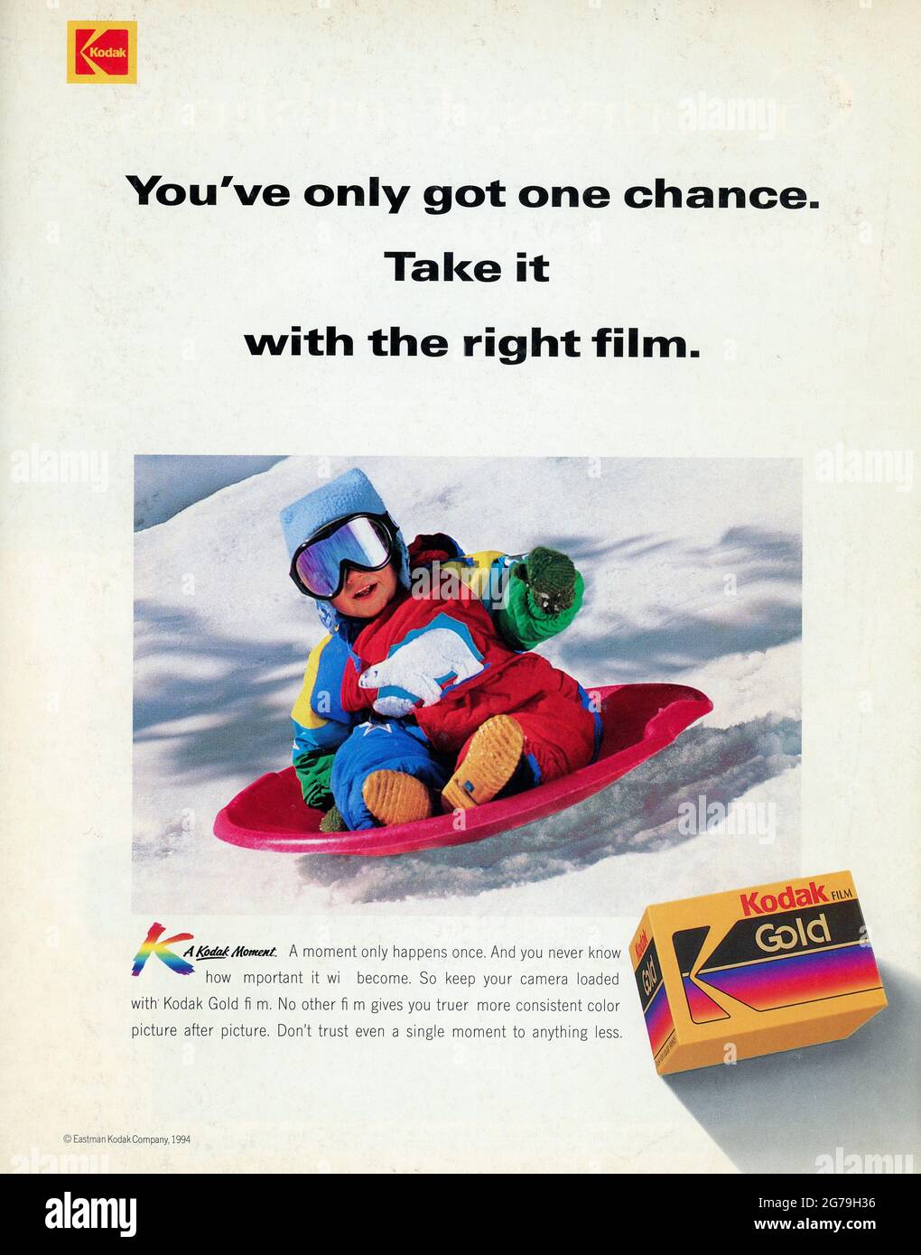 Pleine page Publicité de Life Magazine, numéro de janvier 1995, l'année en images de 1994, États-Unis Banque D'Images