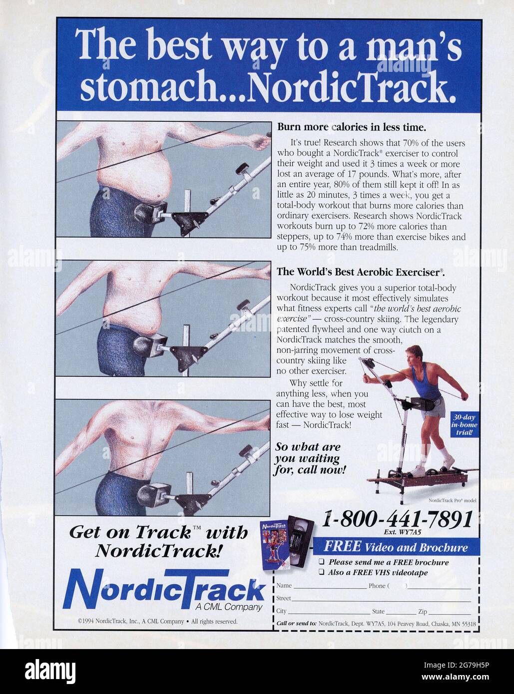 Pleine page Publicité de Life Magazine, numéro de janvier 1995, l'année en images de 1994, États-Unis Banque D'Images