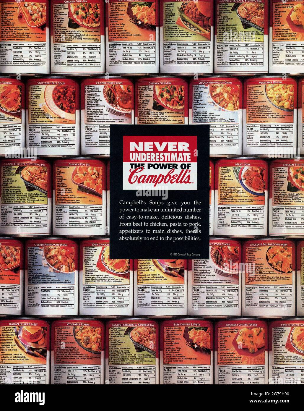 Pleine page Publicité de Life Magazine, numéro de janvier 1995, l'année en images de 1994, États-Unis Banque D'Images