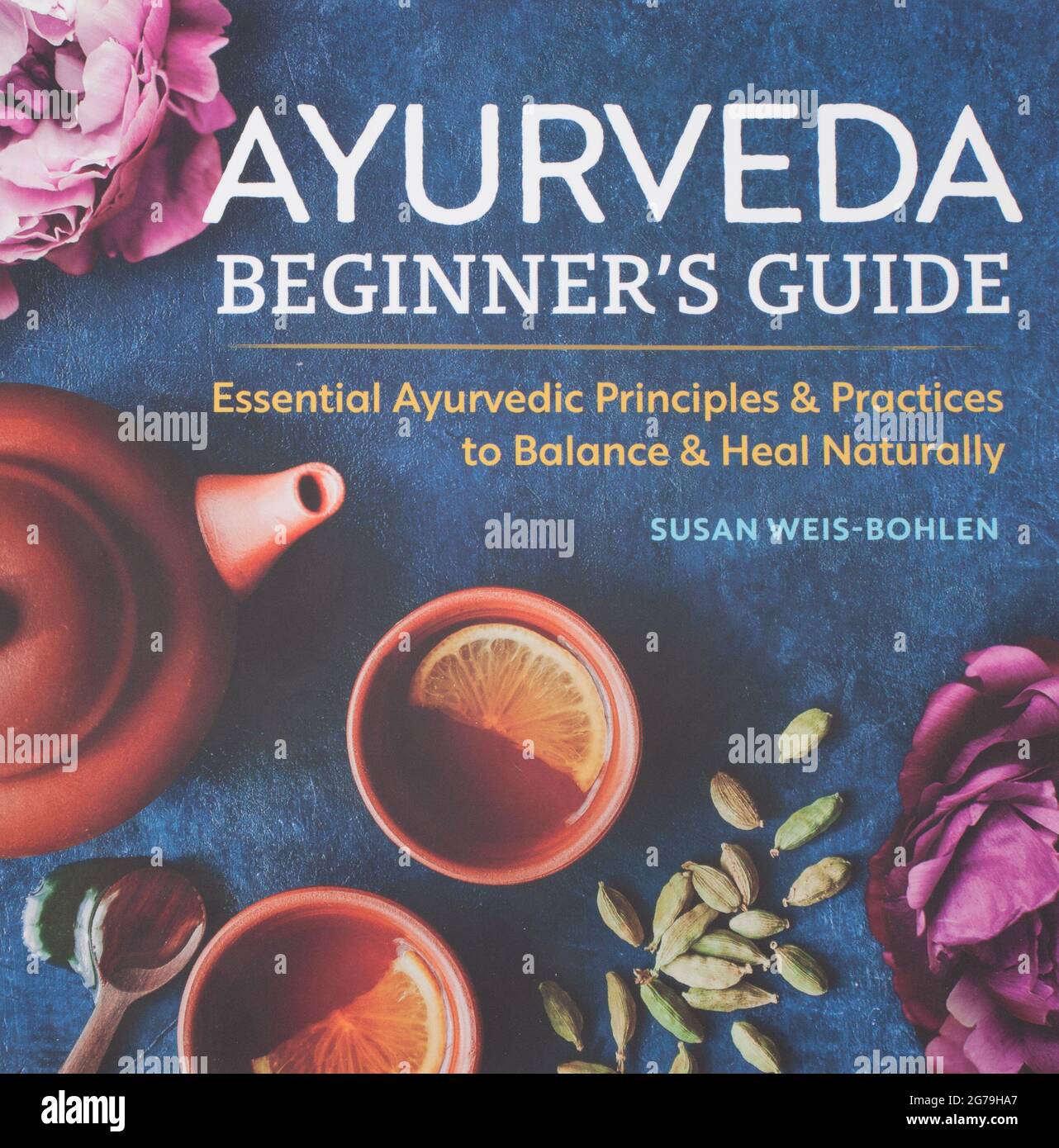 Le livre, Ayurveda, Guide du débutant par Susan Weis-Bohlen Banque D'Images