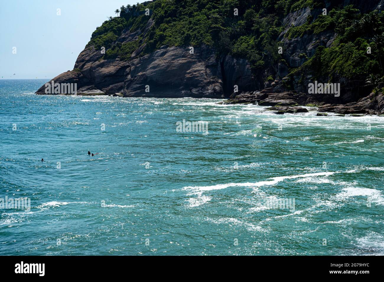 Réponse de Rio à Beverly Hills : le quartier exclusif de Joá et son incroyable plage de Joatinga, très belle et secrètement cachée.Rio de Janeiro, Brésil Banque D'Images