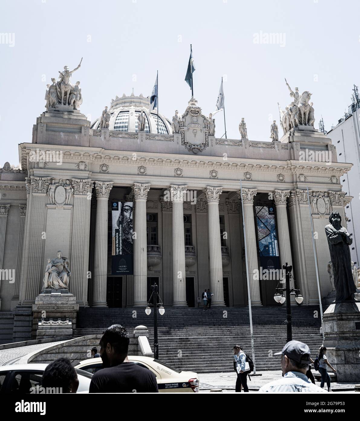 Le Palácio Tiradentes (Palais de Tiradentes), qui abrite le siège de l'assemblée législative. Banque D'Images