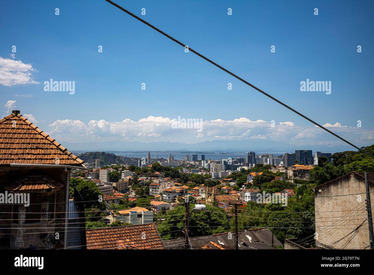 Promenade à Santa Teresa, Rio de Janeiro Banque D'Images