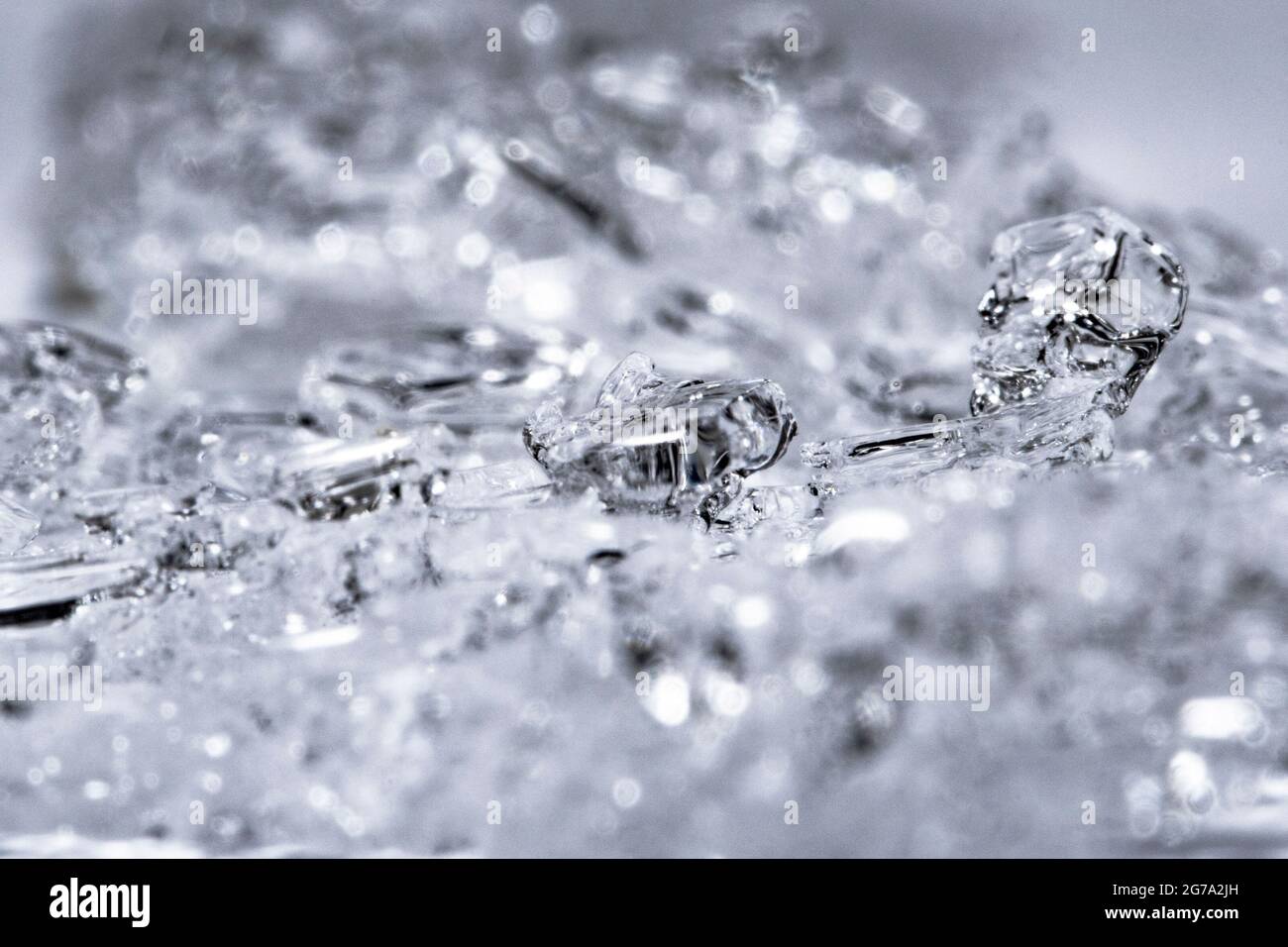 Magnifique fond de cristaux de glace Banque D'Images