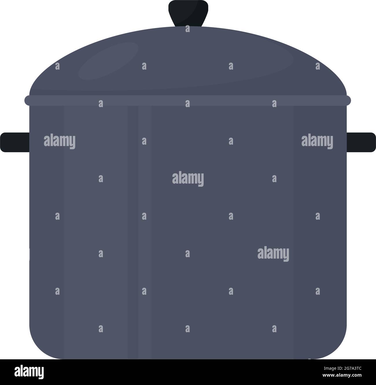 icône de la casserole sur fond blanc Illustration de Vecteur