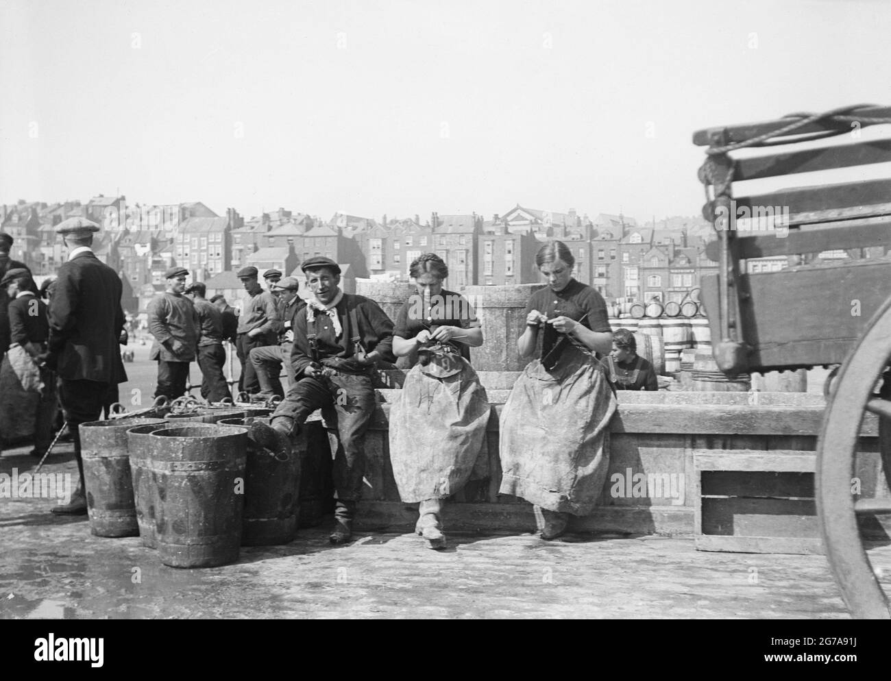 Samuel coupe Fox photographie intitulée Herring Girls - Scarborough, Yorkshire Banque D'Images