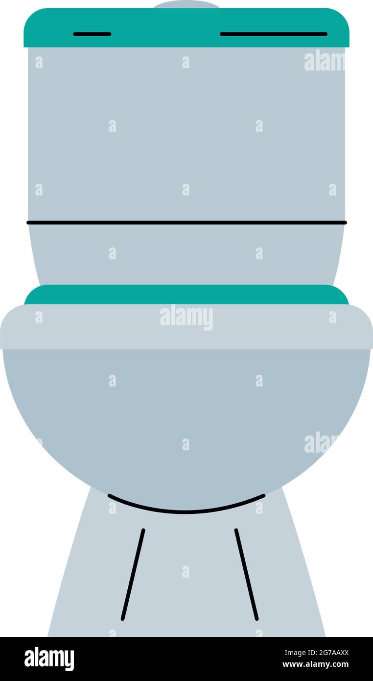 icône de cuvette de toilette sur fond blanc Illustration de Vecteur