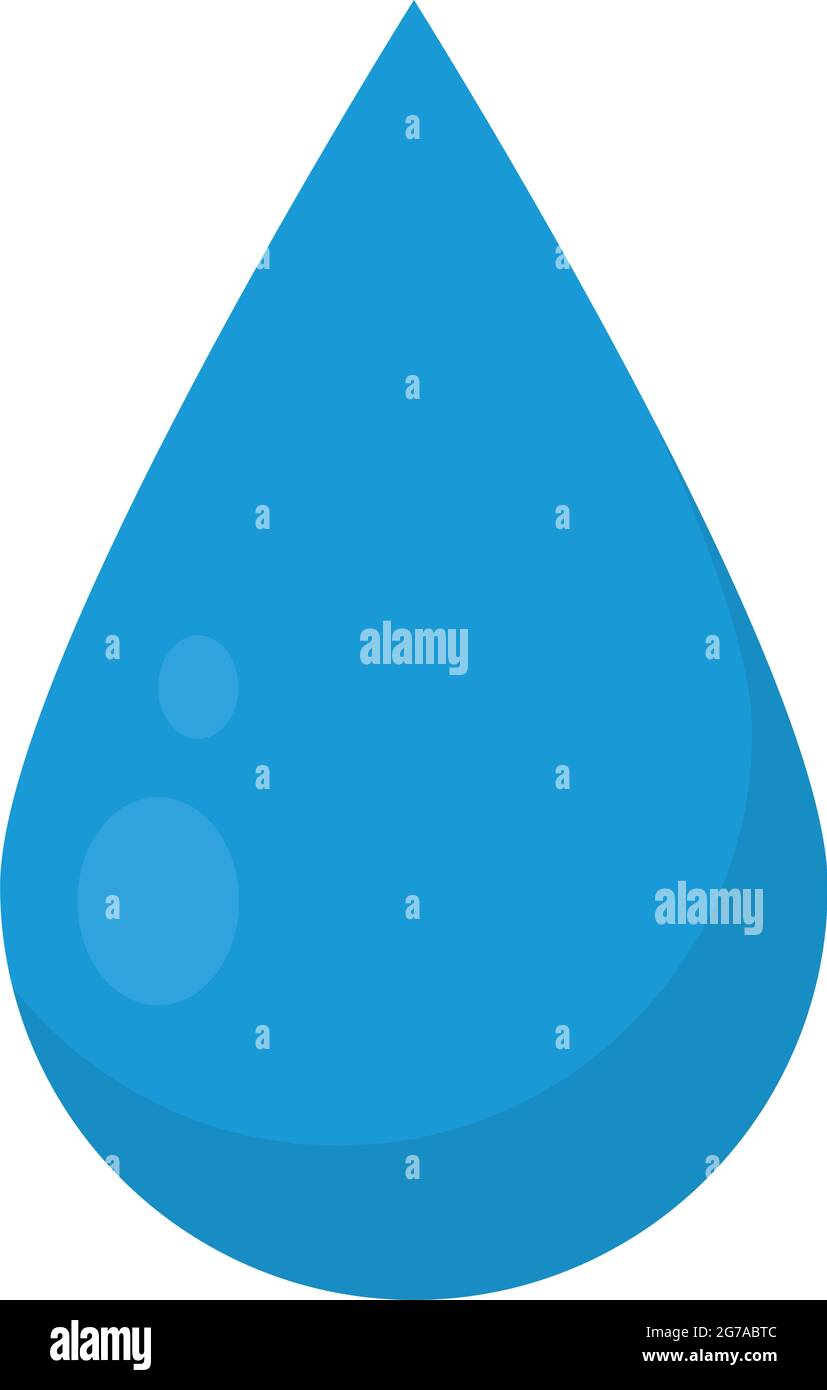 icône goutte d'eau sur fond blanc Illustration de Vecteur