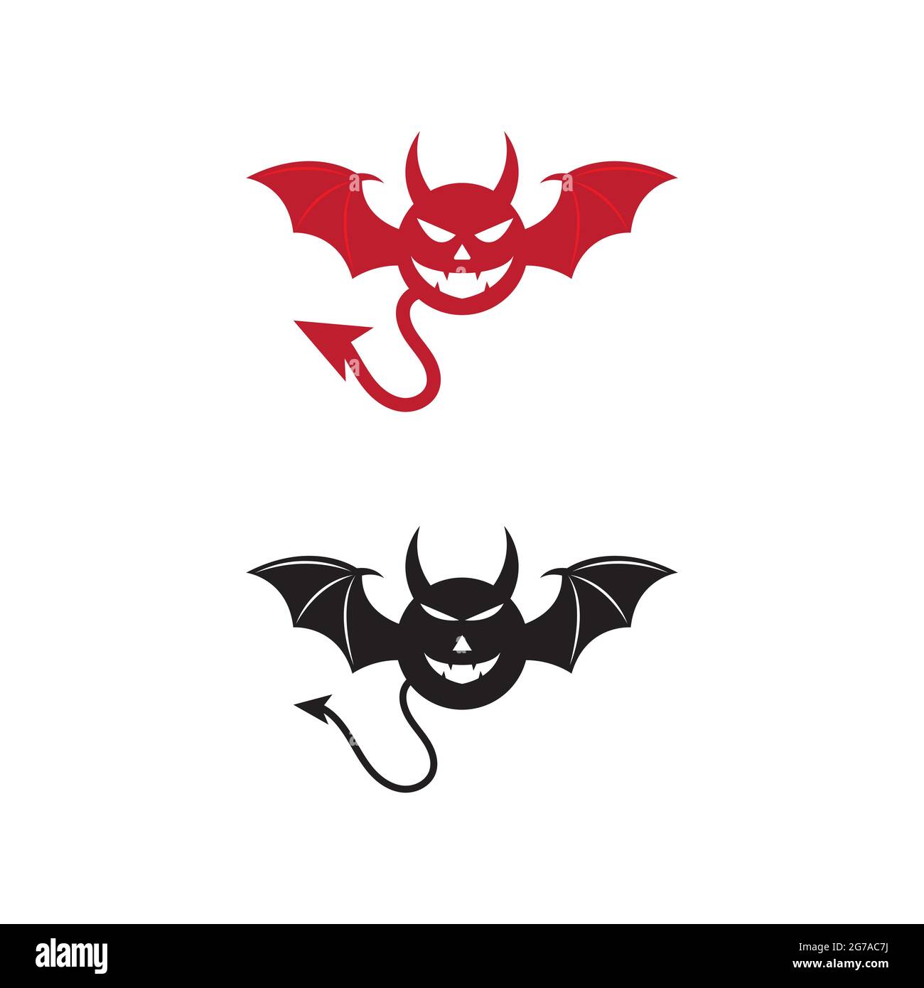 Corne du diable l'icône vecteur illustration design Template Illustration de Vecteur